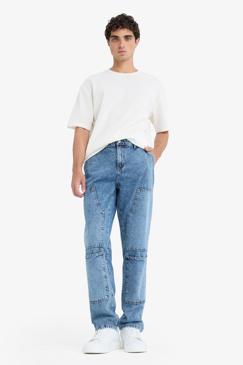 HOMME Bleu Coupe décontractée