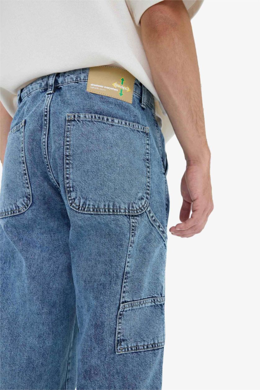 HOMME Bleu Coupe décontractée