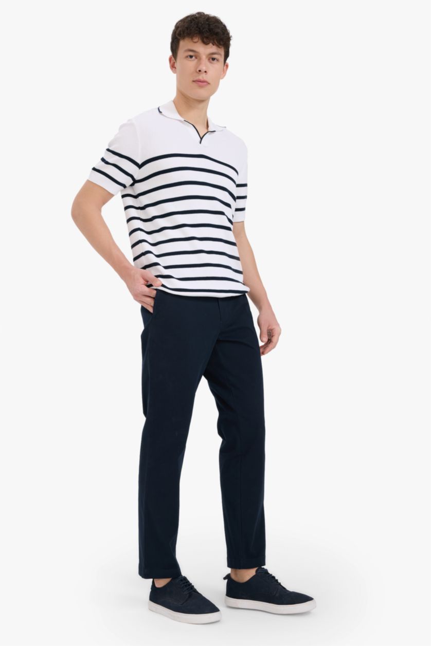 HOMME Marin Regular Fit Pocketed Straight Leg Chino Pants