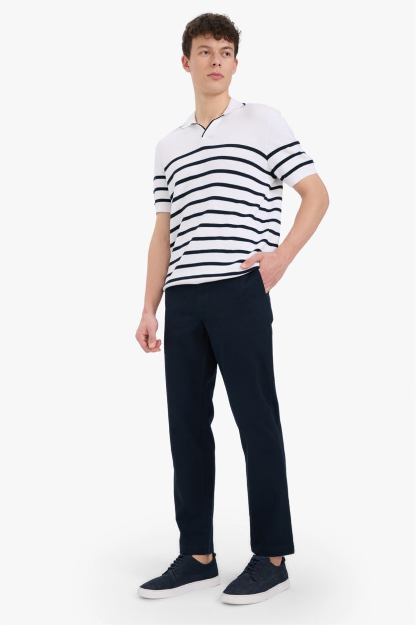 HOMME Marin Regular Fit Pocketed Straight Leg Chino Pants
