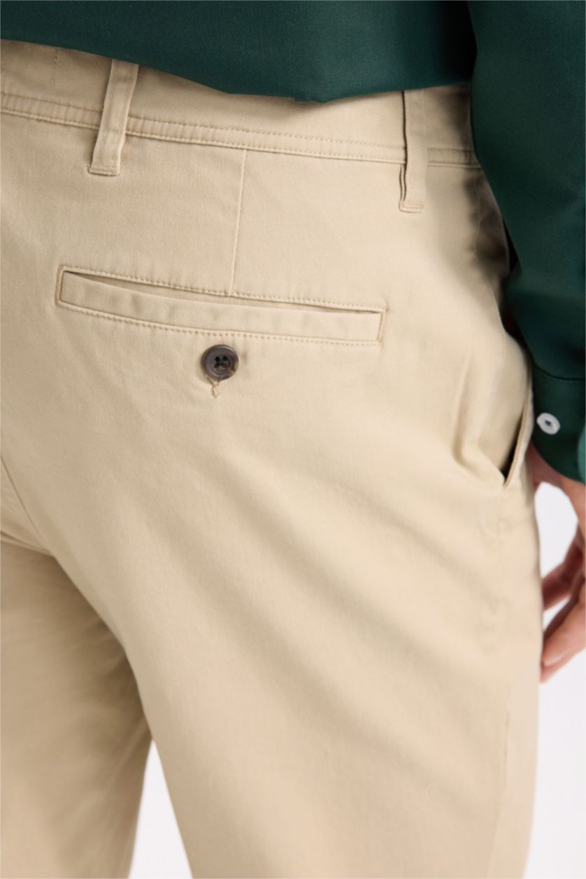 MAN Sand Regular Hem Trousers