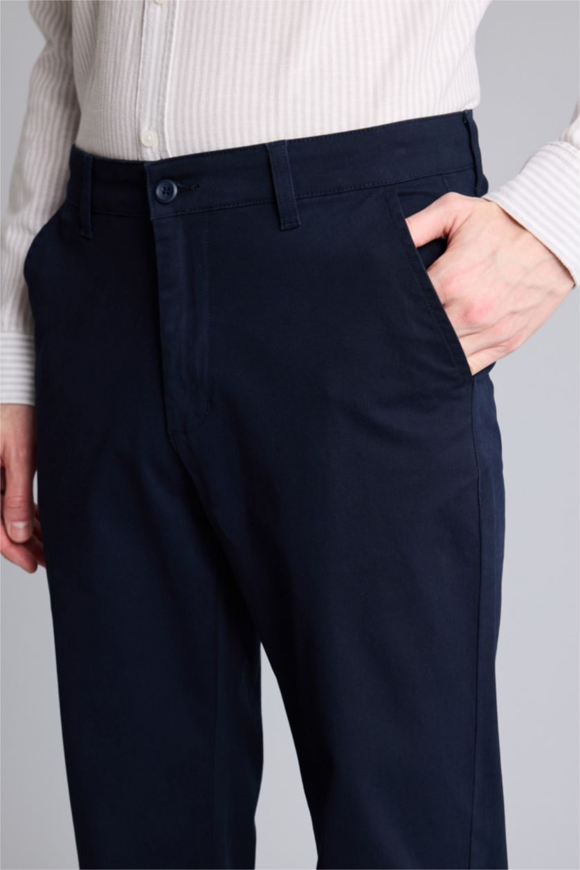 رجالي كحلي بنطلون برجل عادية