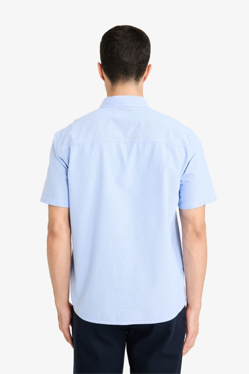 HOMME Bleu Chemise 100% coton oxford