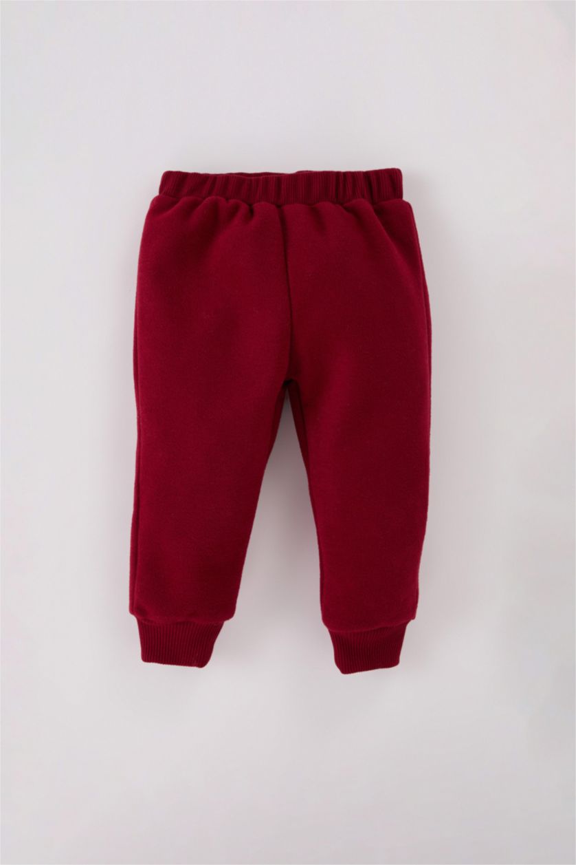 Baby Boys Bordeaux Boy Baby Crew Neck Printed Sweatshirt Sweatpants 2 Piece Set