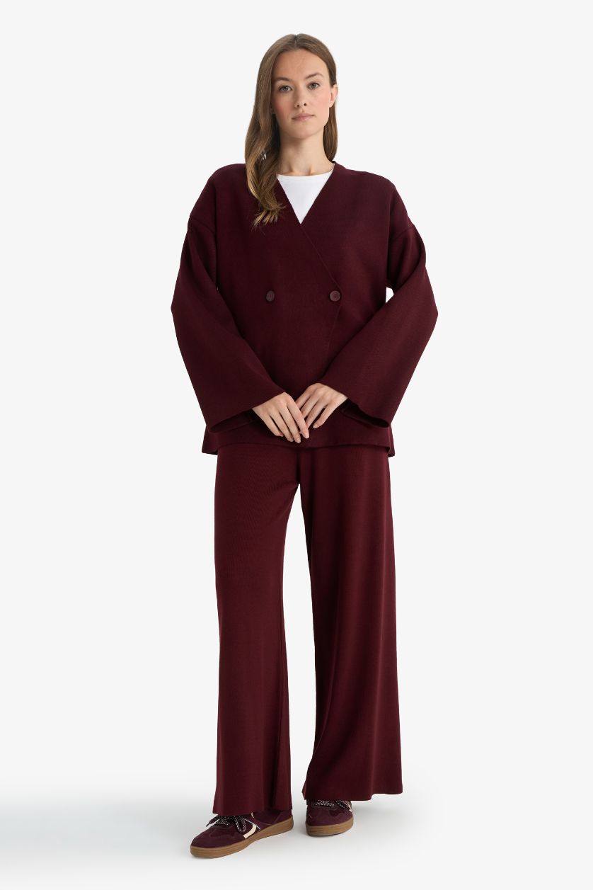 WOMAN Bordeaux Regular Fit Trousers