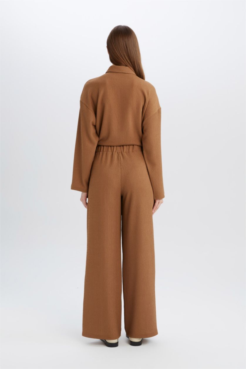 Әйелдерге ашық реңк тік пішім кресс матасы Шалбар