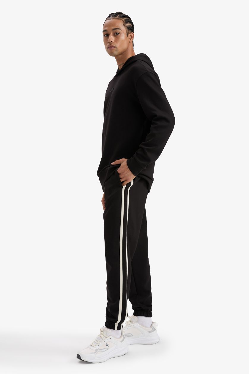 MAN Black DeFactoFit Standard Fit Scuba Diving Fabric Sports Joggers