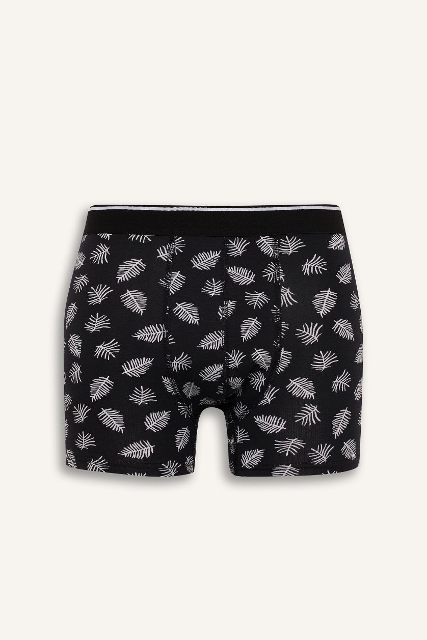 Erkek Lacivert Regular Fıt Çizgili 3'lü Boxer