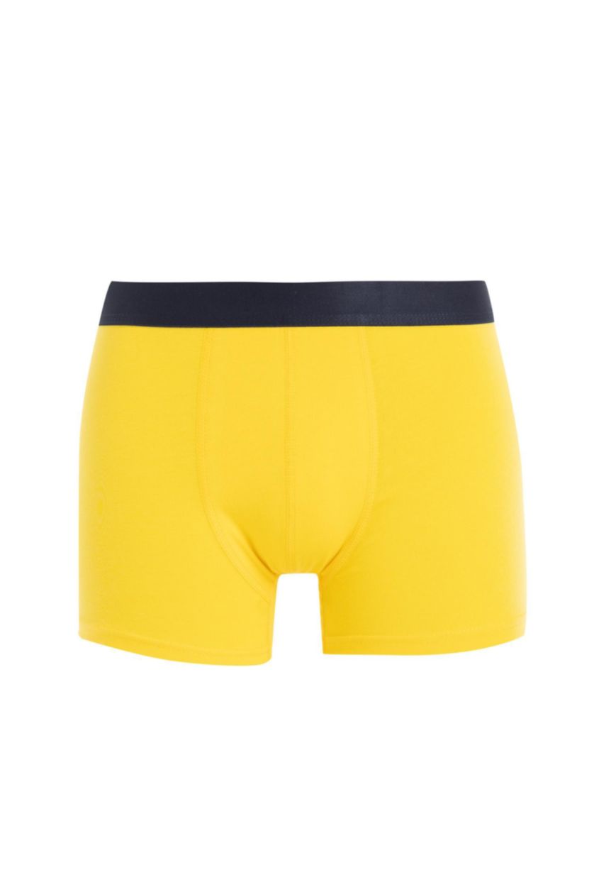 Erkek Sarı Regular Fıt 3'lü Boxer
