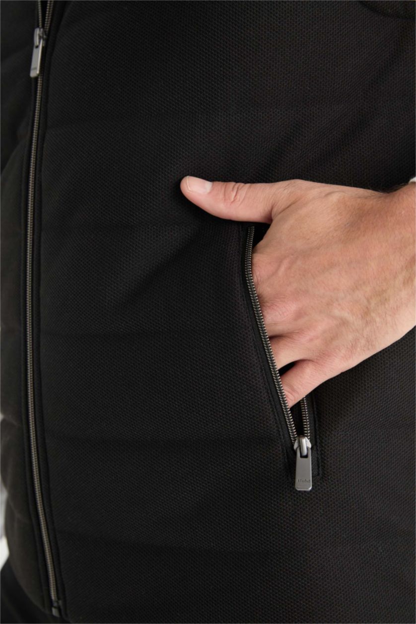 رجال أسود Zipper Vest