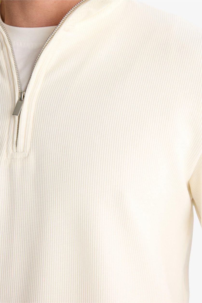 Ерлер экру ыңғайлы пішім тік жаға Свитер