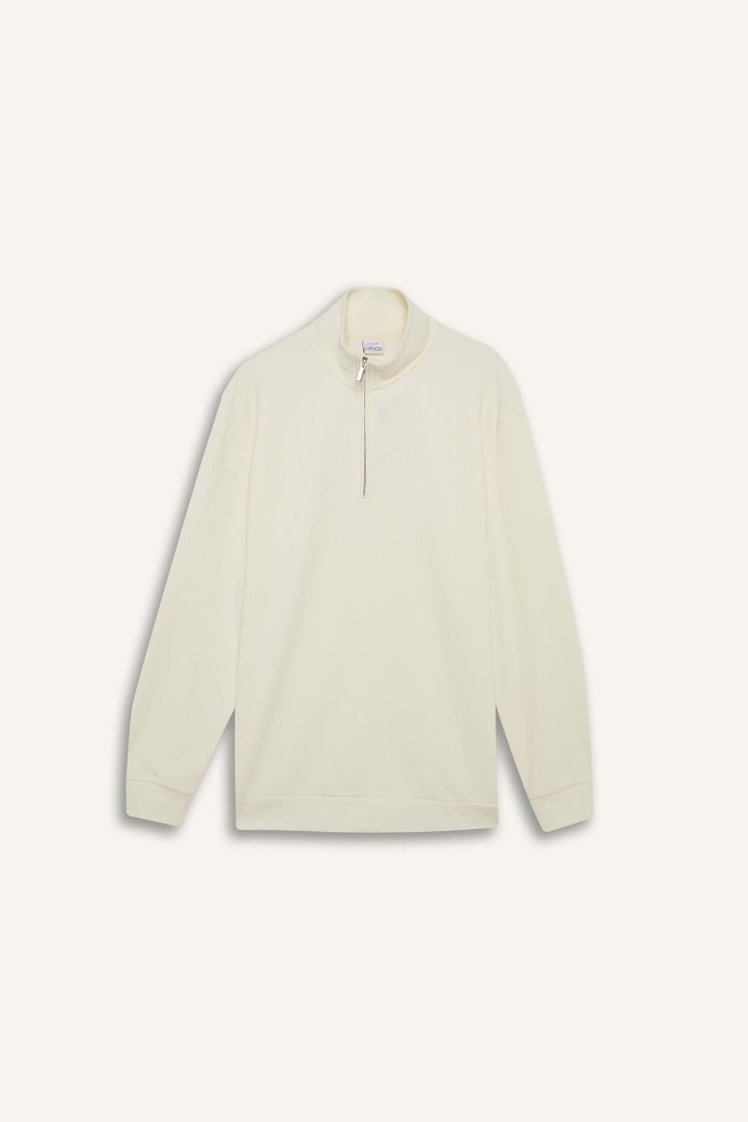 Ерлер экру ыңғайлы пішім тік жаға Свитер