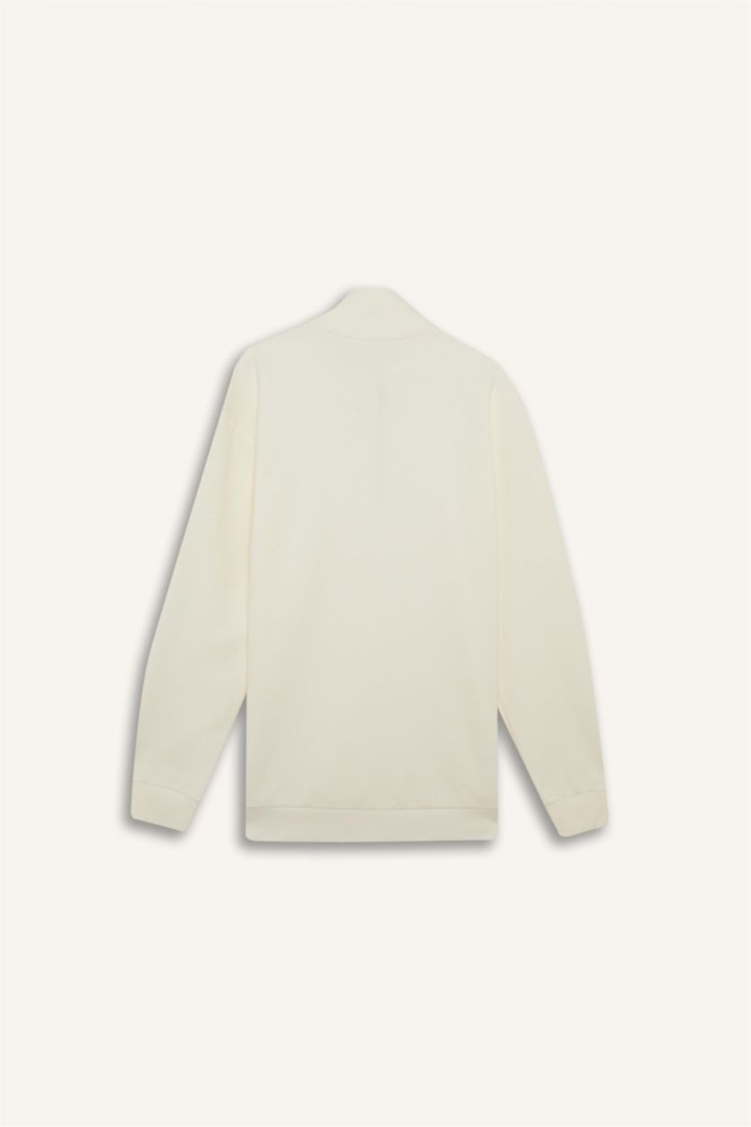 Ерлер экру ыңғайлы пішім тік жаға Свитер