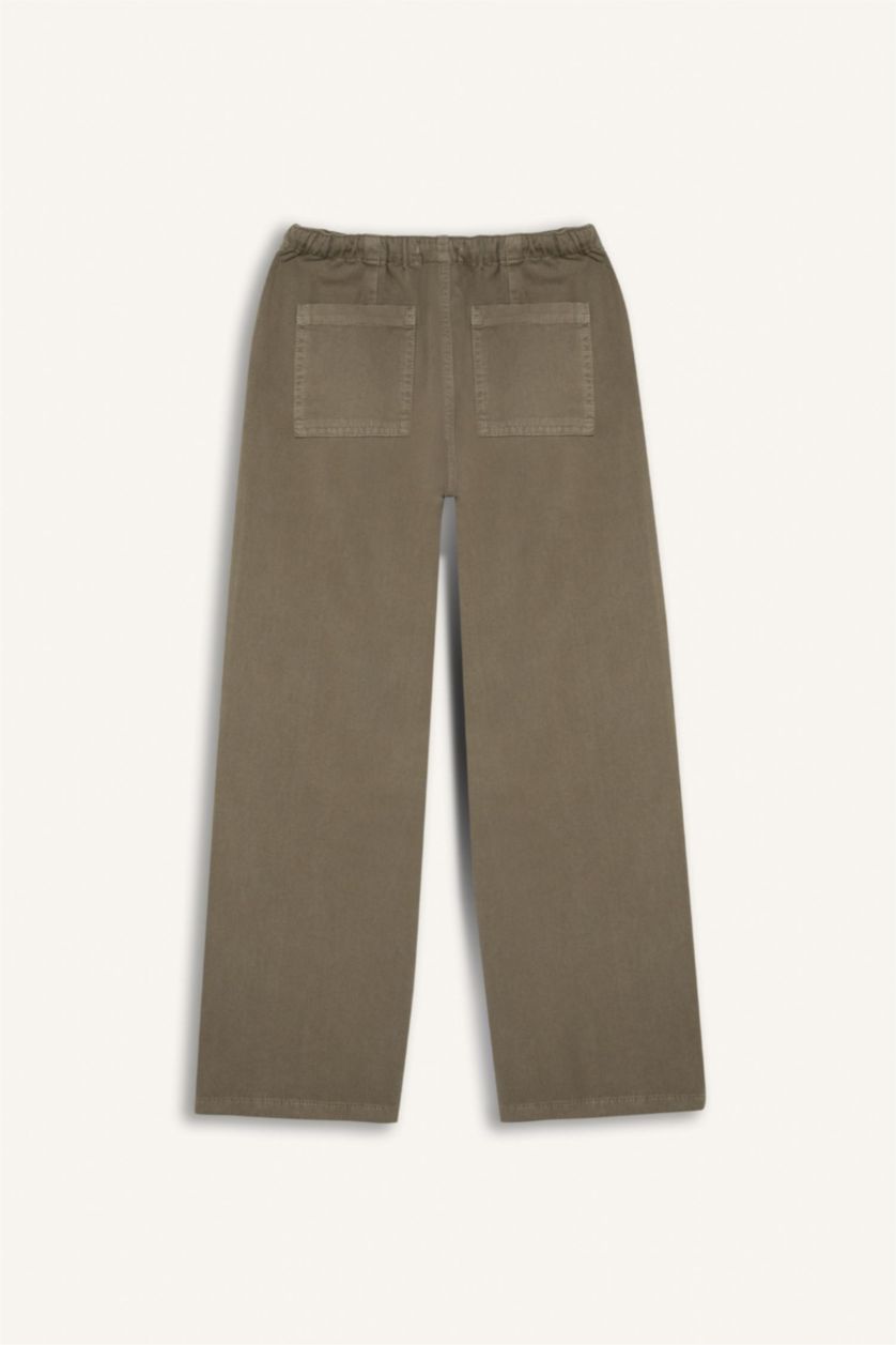 بنات نعناع بنطرون بناتي قطن برجل واسع وايد ليج