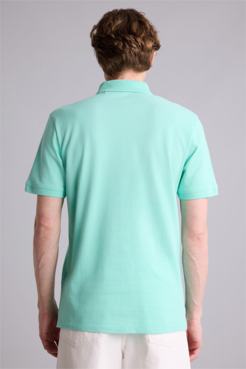 Erkek Mint Slim Fit Polo Tişört