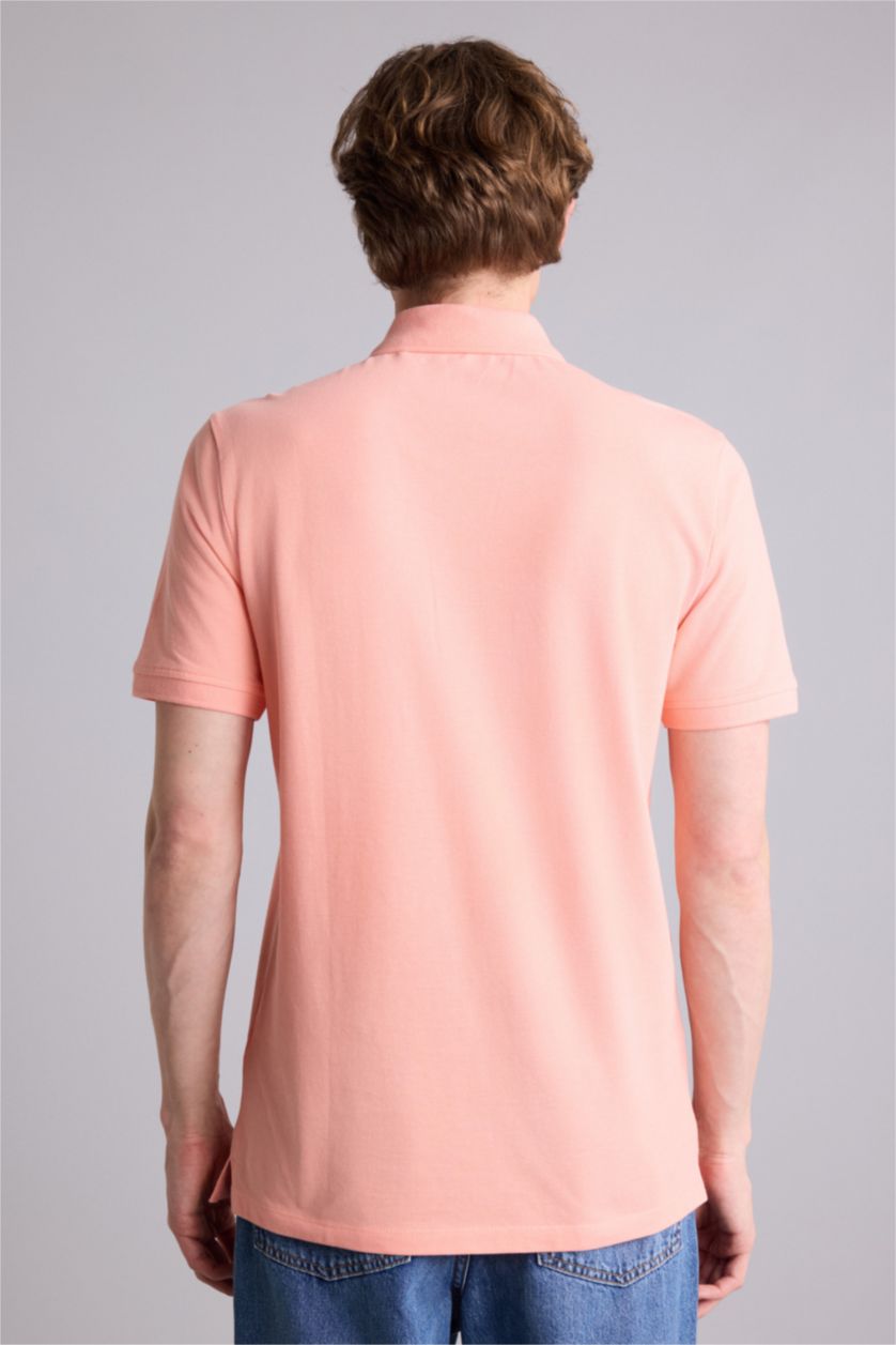 Erkek Somon Slim Fit Polo Tişört