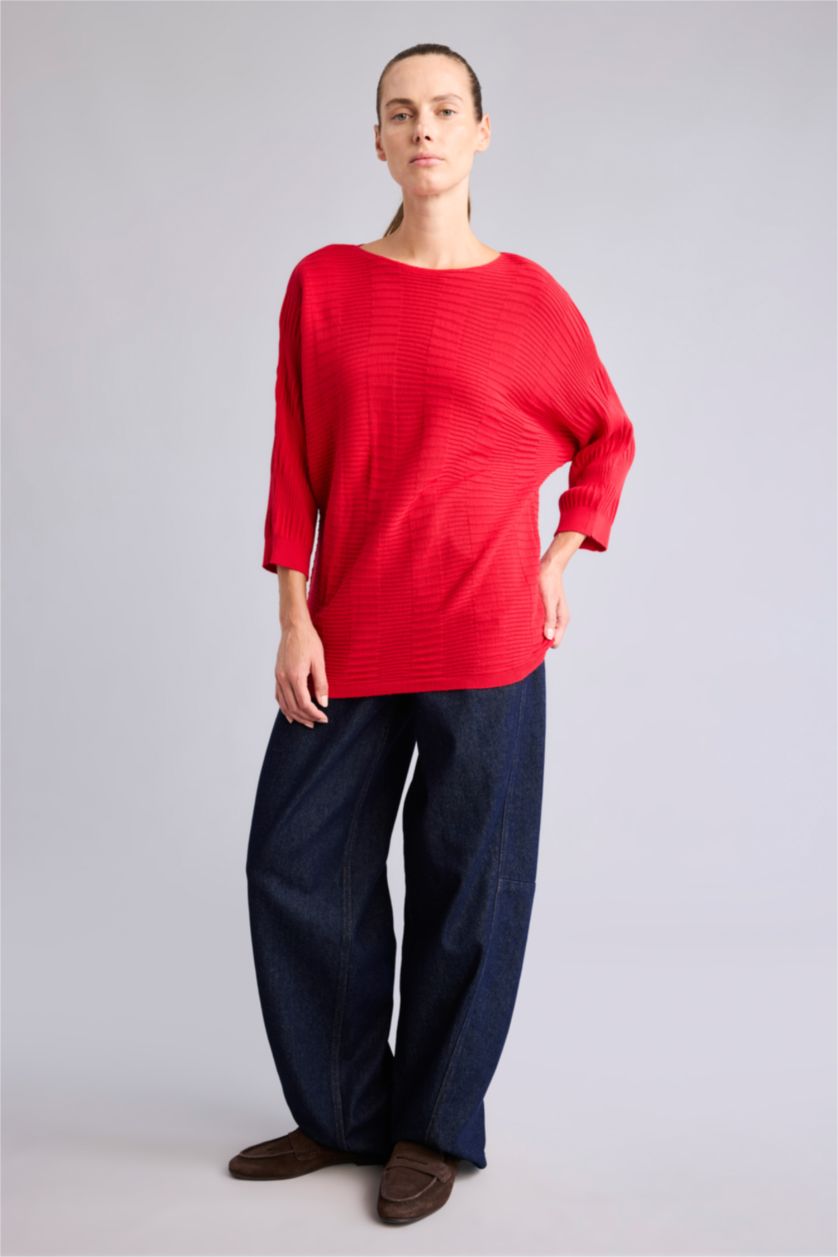 Women Red Pullover