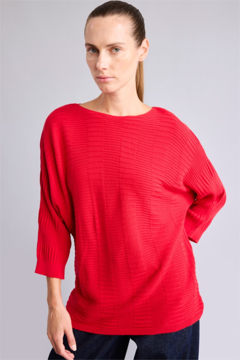 Women Red Pullover
