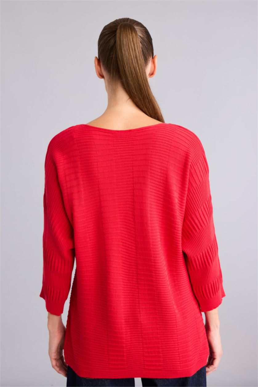 Women Red Pullover