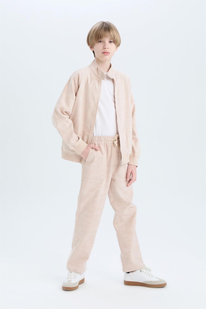 Boys & Teens Beige Boy Regular Fit Standard Leg Trousers