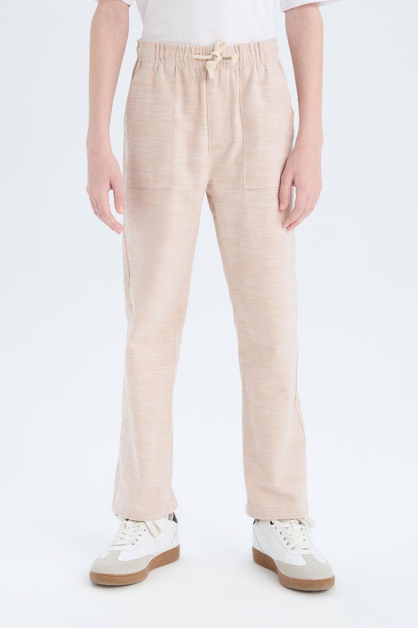Boys & Teens Beige Boy Regular Fit Standard Leg Trousers