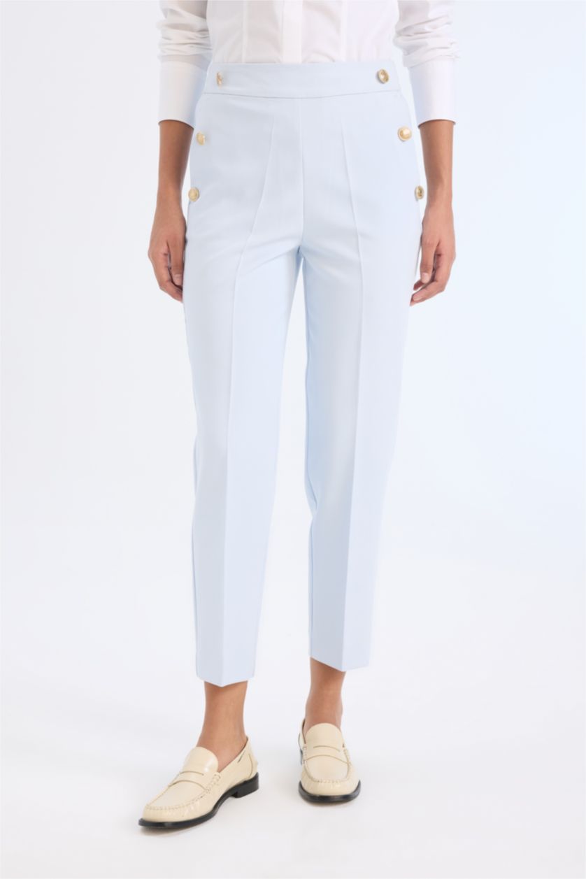 Әйелдерге Көк каррот пішімді тұрақты етек Шалбар