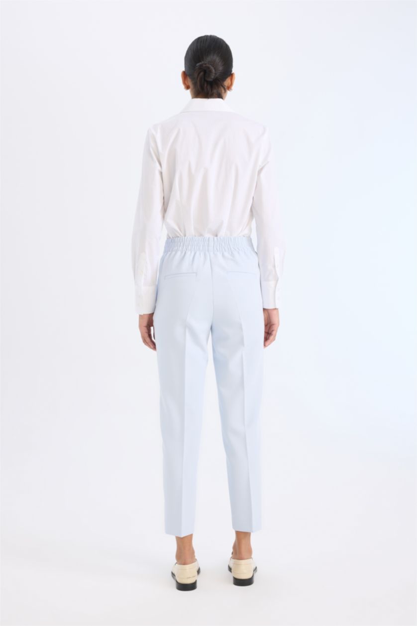 Әйелдерге Көк каррот пішімді тұрақты етек Шалбар