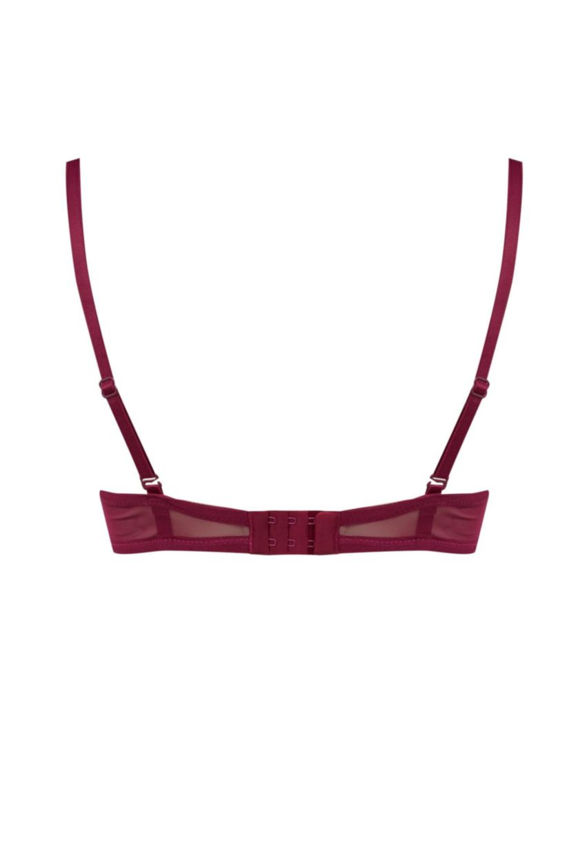 Kadın Koyu Mor Comfort Pedli Straplez Sütyen