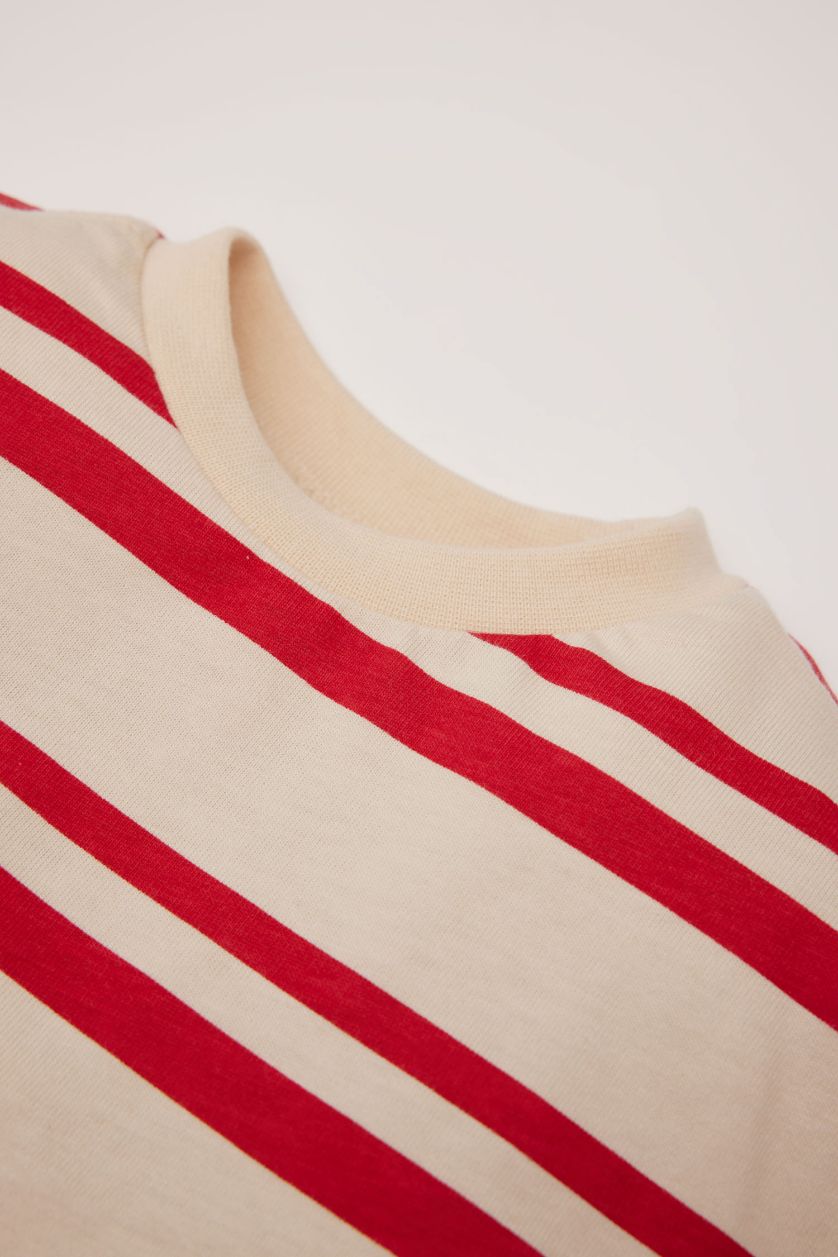 BÉBÉ GARÇON Écru T-shirt rayé à manches longues pour bébé garçon