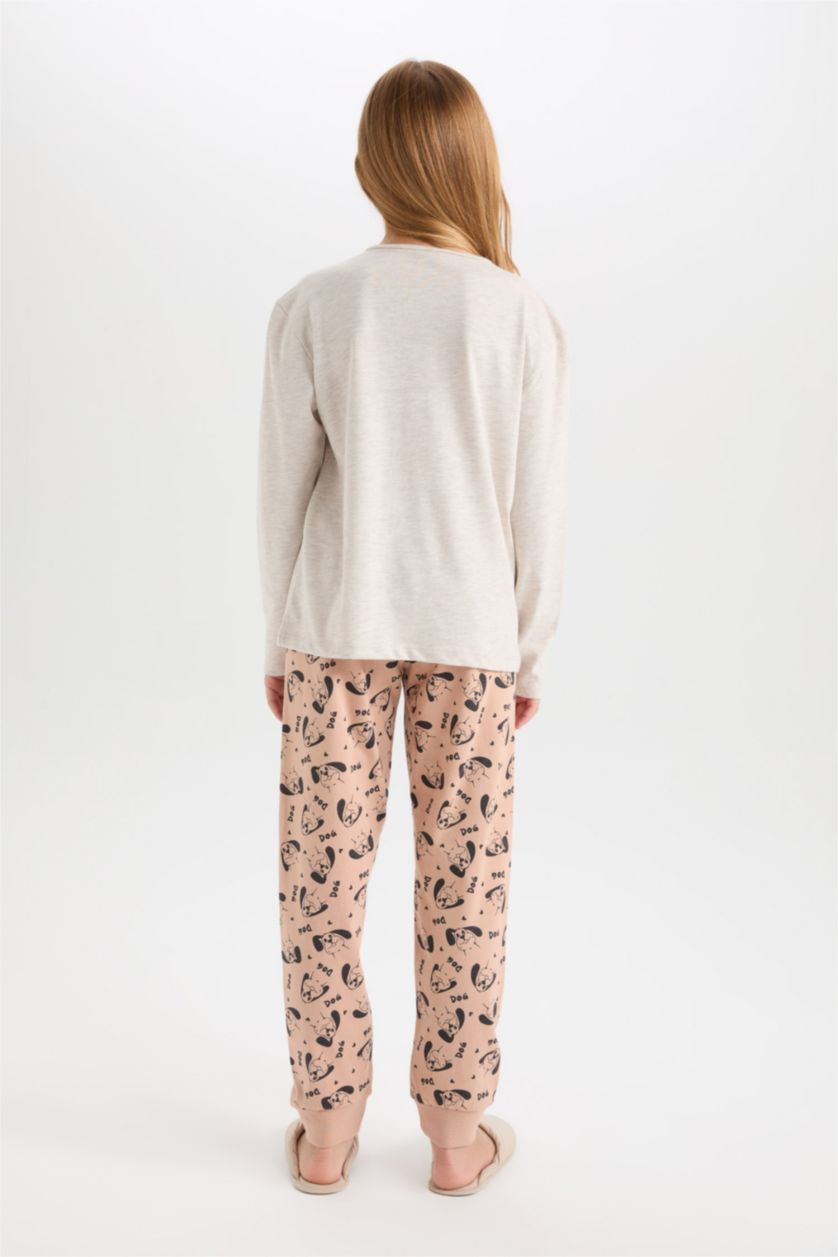 FILLES Écru Ensemble pyjama 2 pièces imprimé à manches longues pour Fille