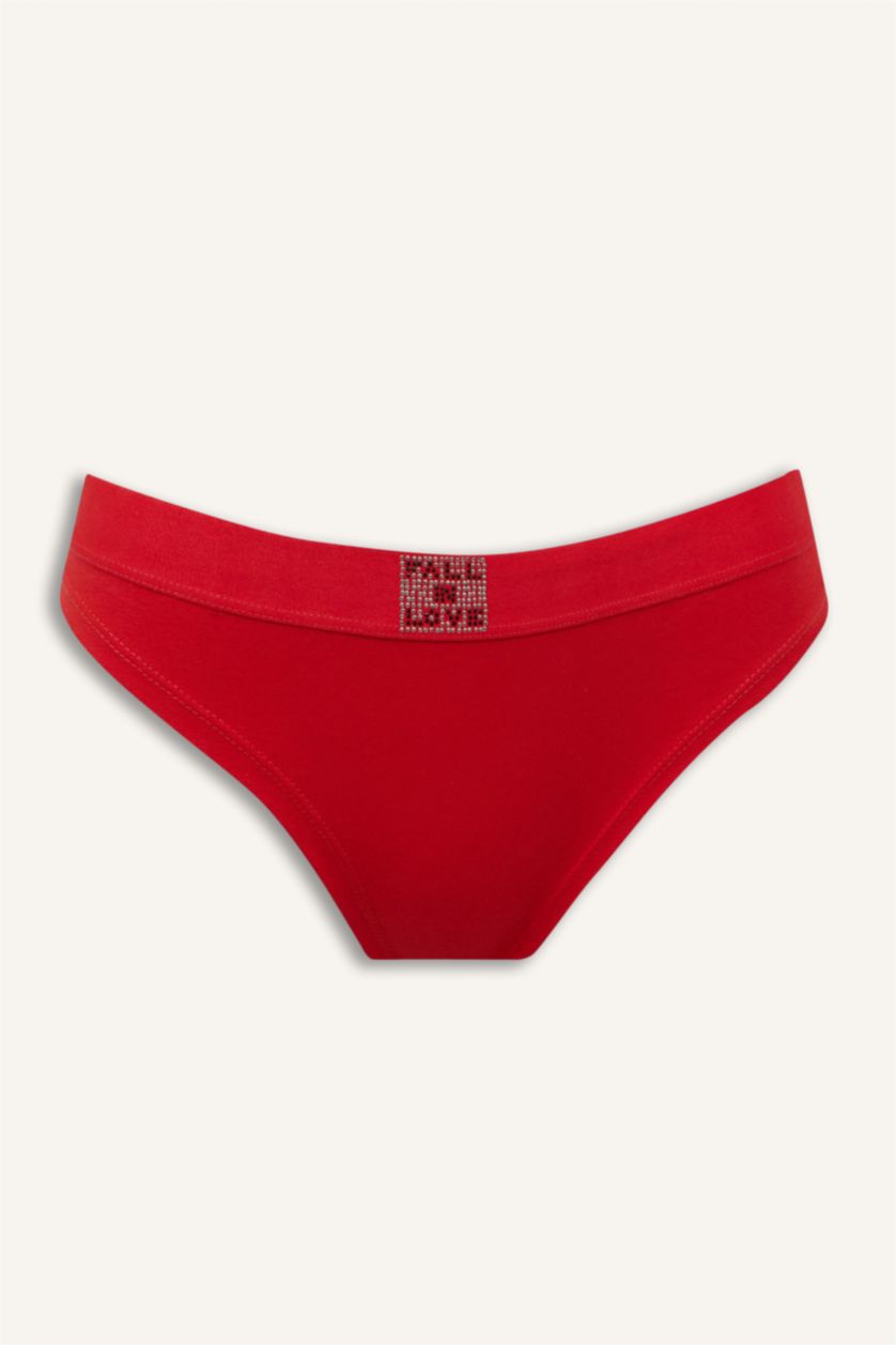 WOMAN Red Fall in Love Red Slip Panties