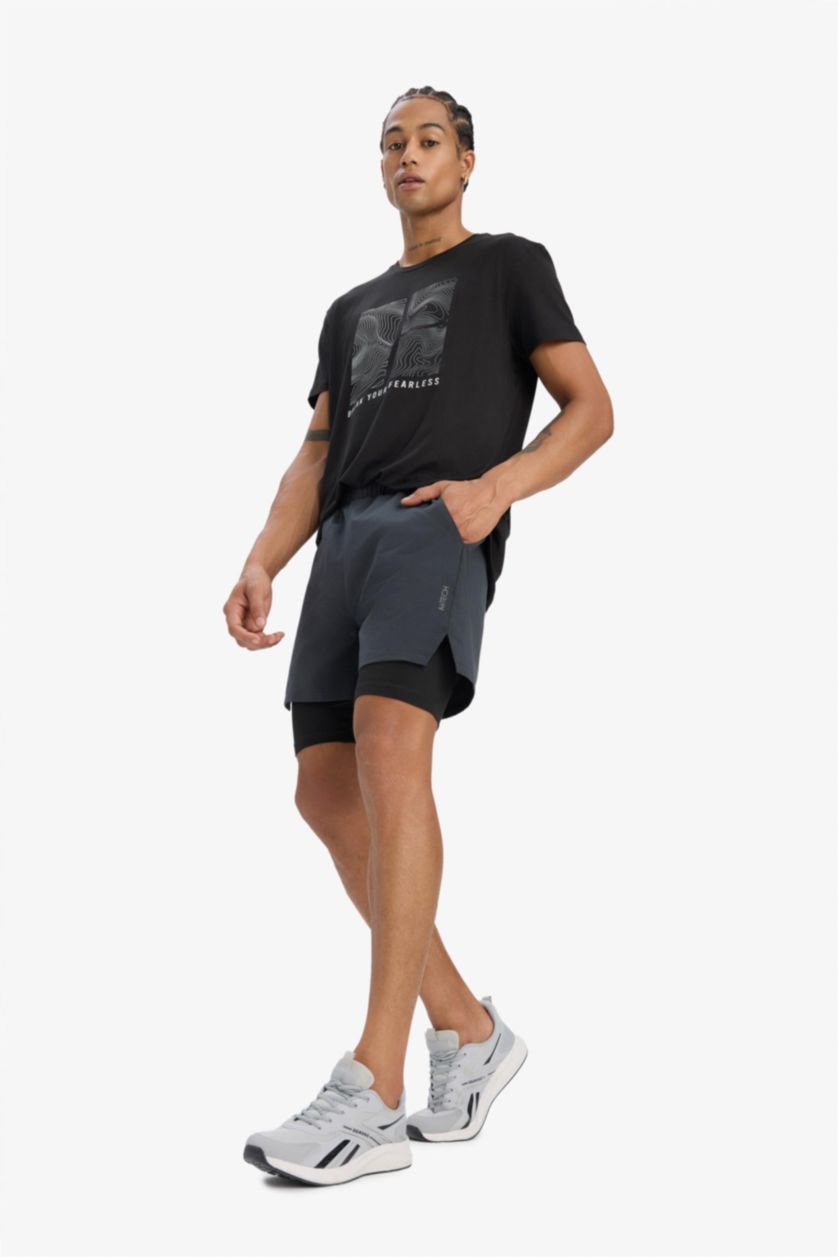 Man Anthracite Slim Fit Woven