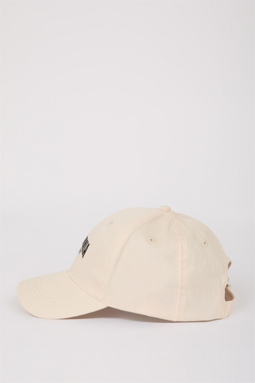 MAN Beige Man Cotton Embroidered Cap