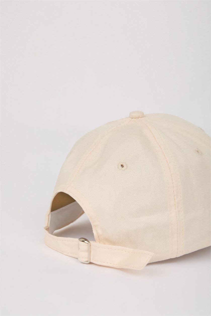 MAN Beige Man Cotton Embroidered Cap