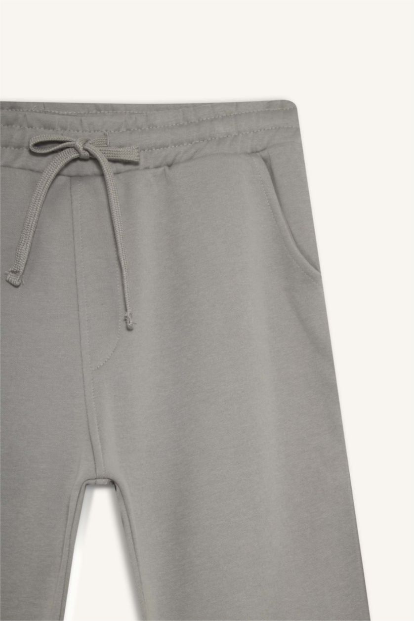 رجال رمادي Regular Fit Thick Sweatpants