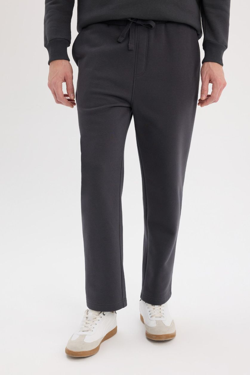 رجال أنثرا بنطرون قماش سميك قصة عادية برجل عادي بجيب