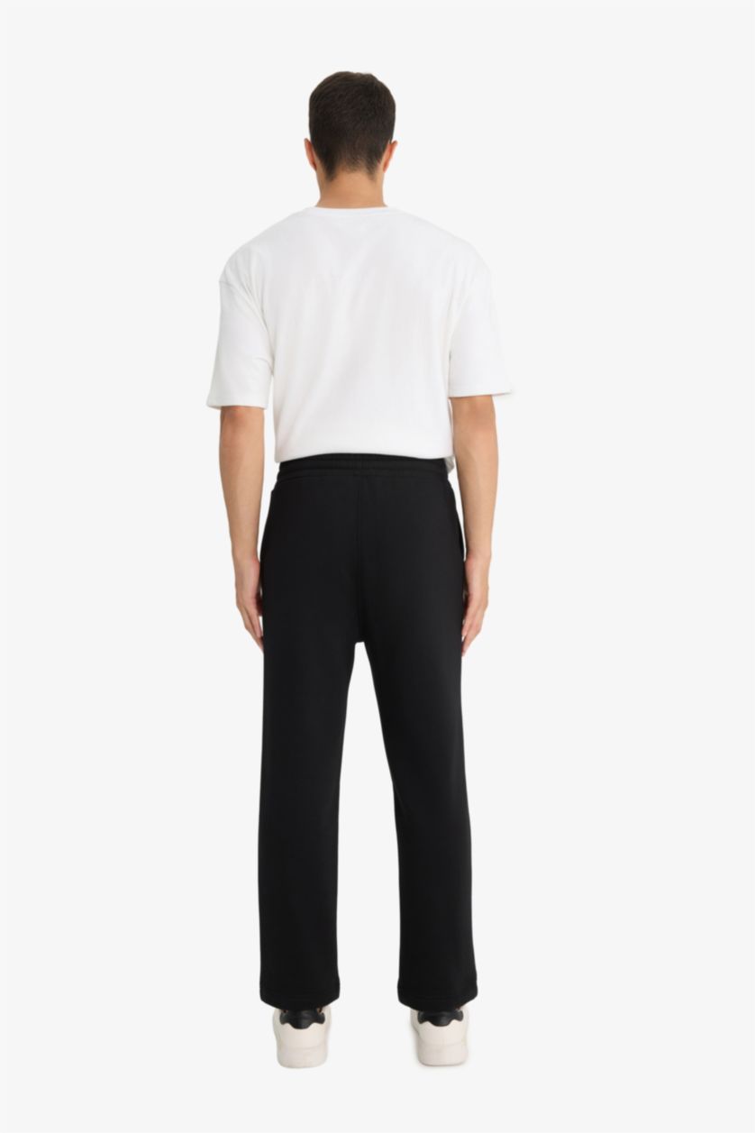 MAN Black Regular Fit Trousers