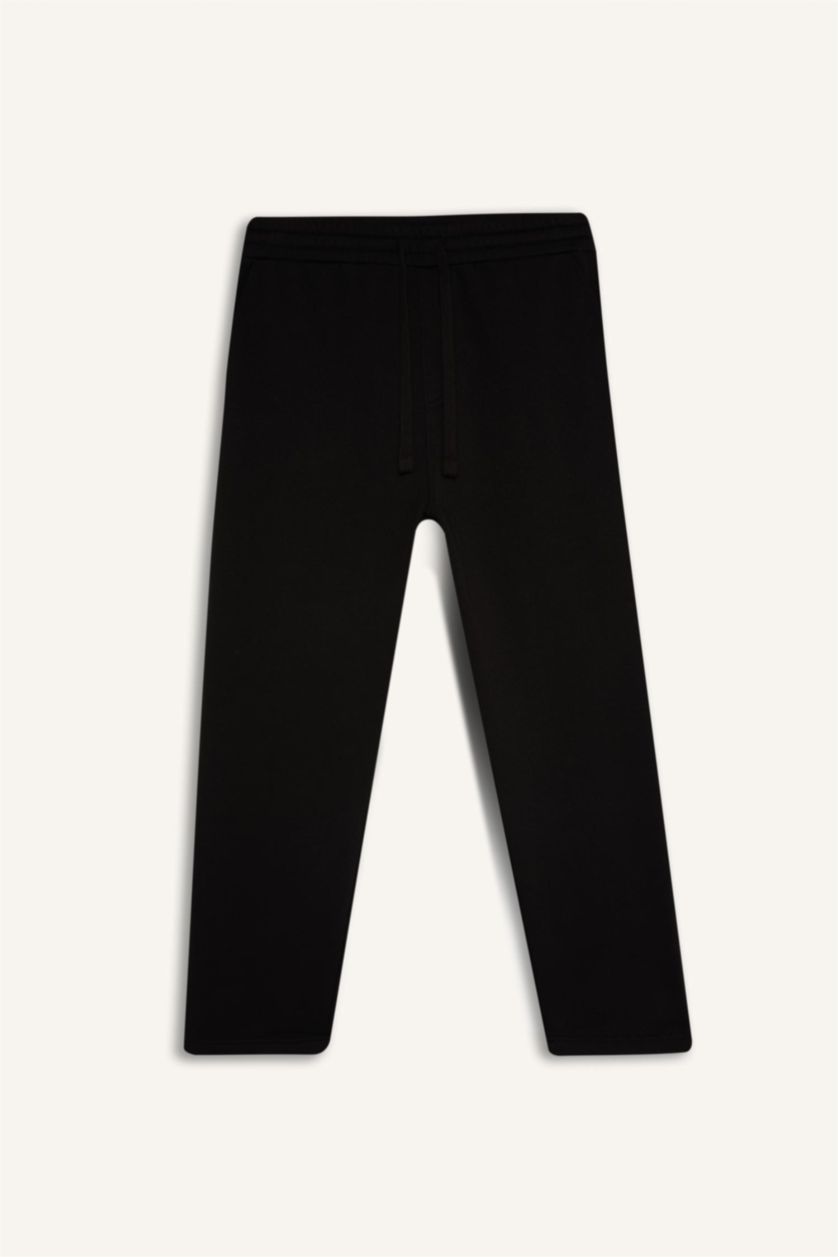 MAN Black Regular Fit Trousers
