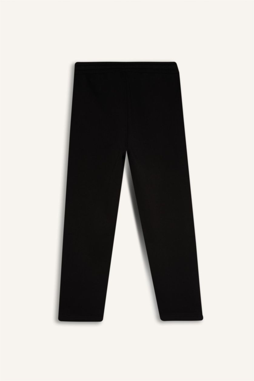 MAN Black Regular Fit Trousers