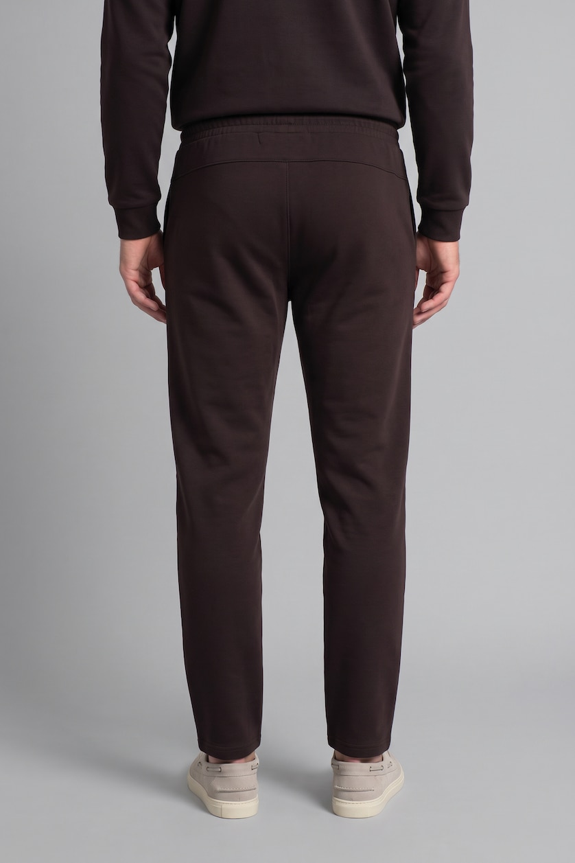 MAN Brown Regular Fit Thick Pocketed Straight Leg Sweatpants