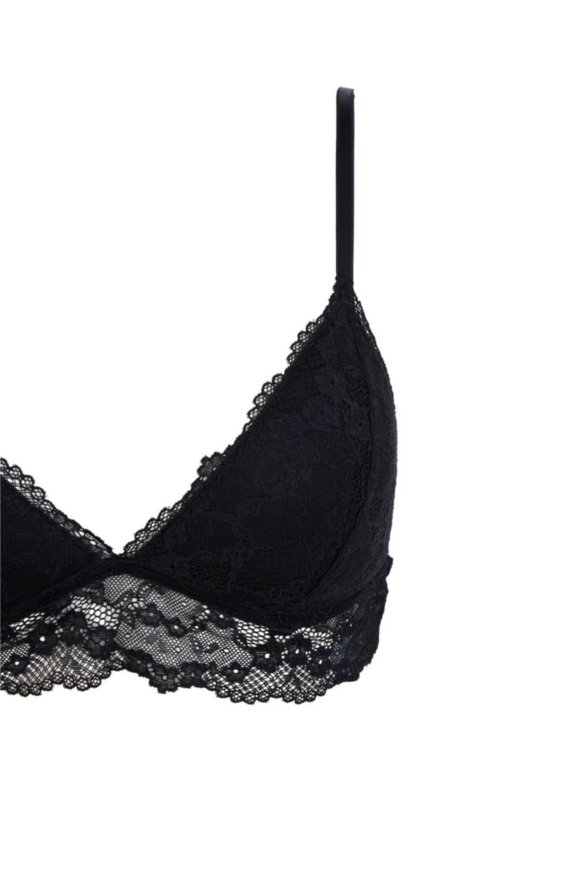 Kadın Siyah Kaplı Pedli Bralet