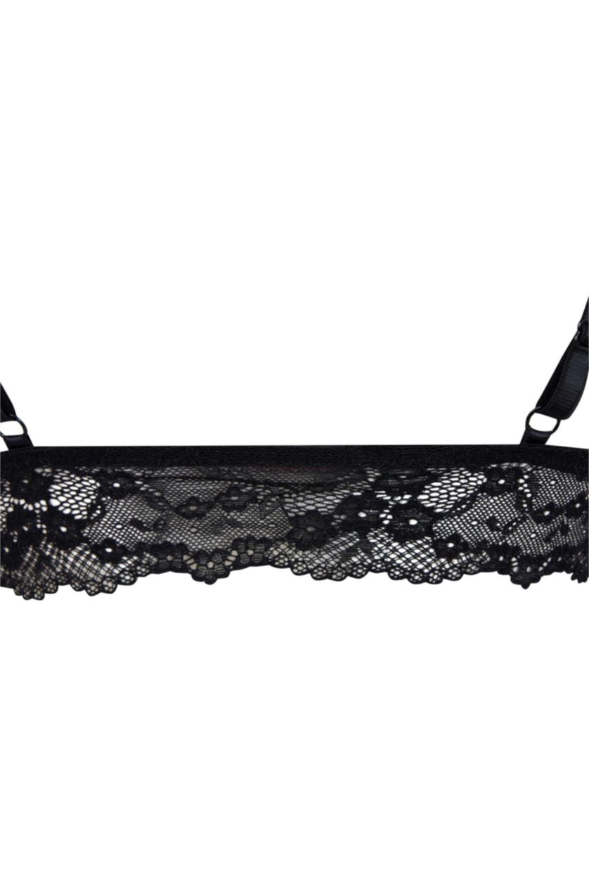 Kadın Siyah Kaplı Pedli Bralet