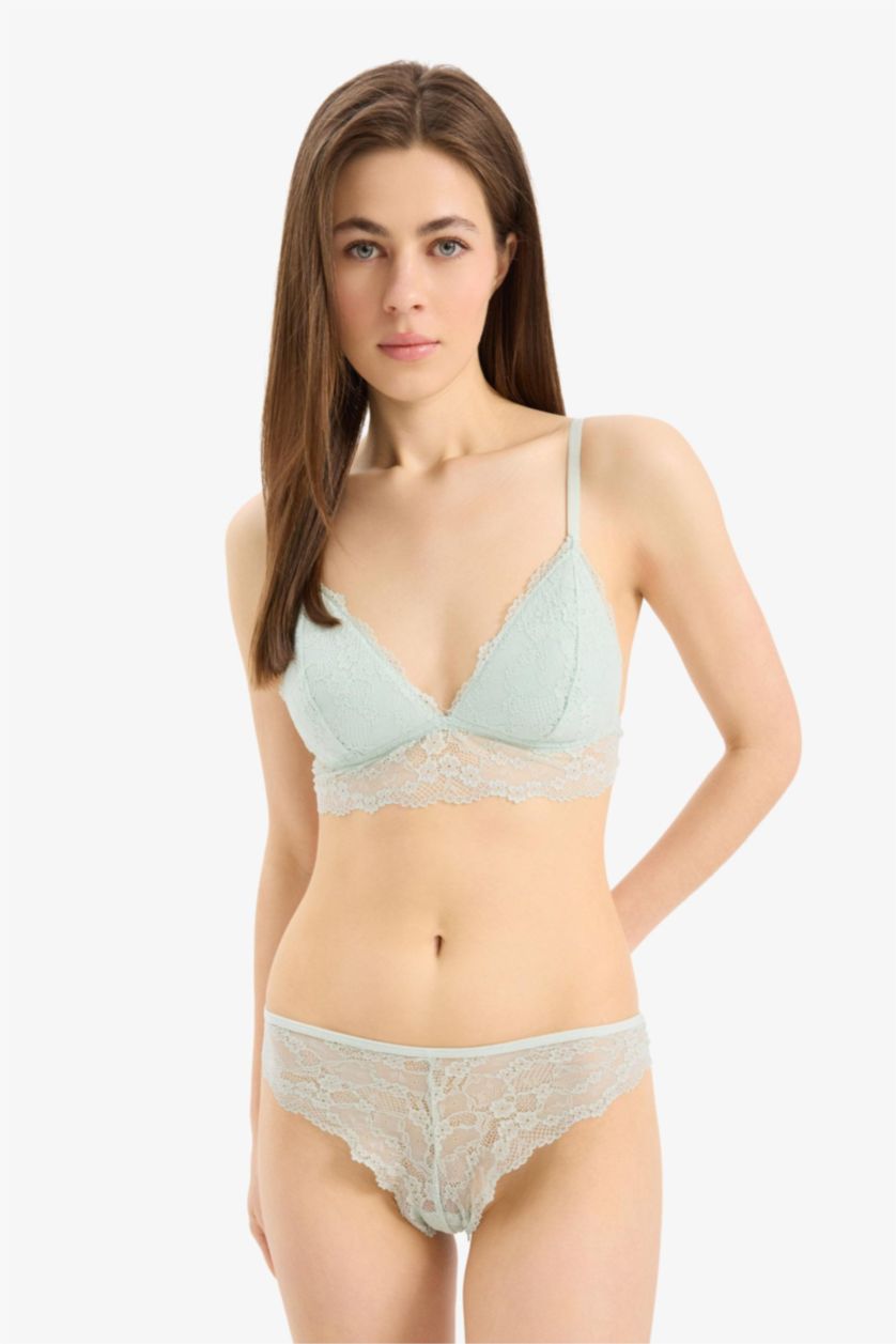 Kadın Mint Kaplı Pedli Bralet