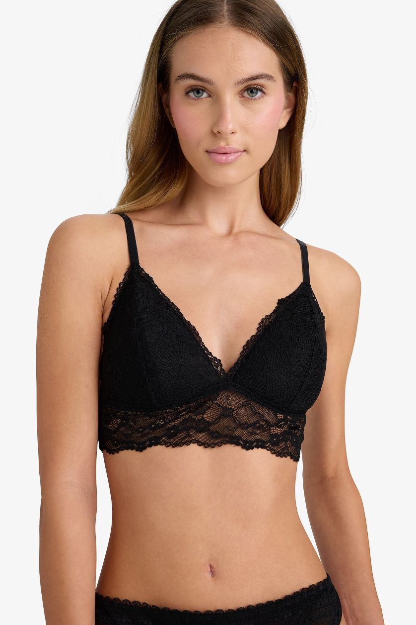 WOMAN Black Fall in Love Full Lace Bra