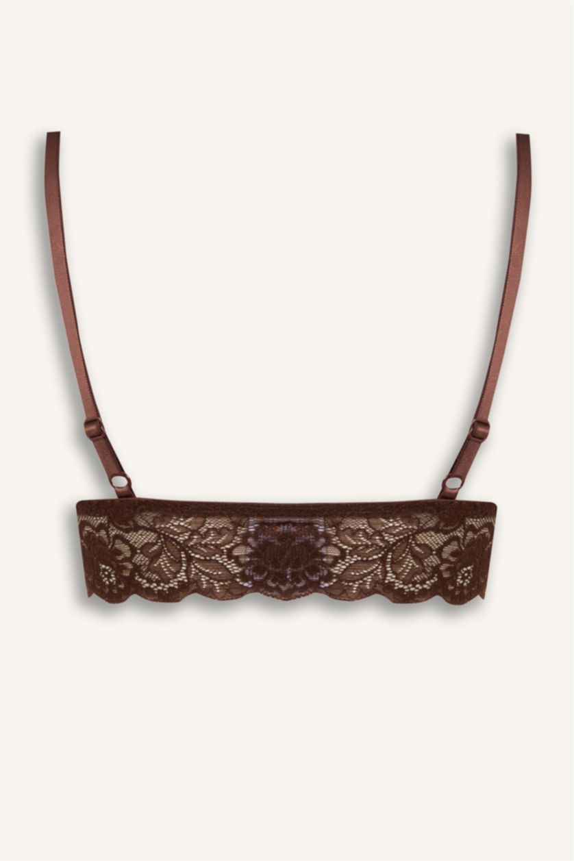 Woman Brown حمالة صدر برا مبطن بالدانتيل