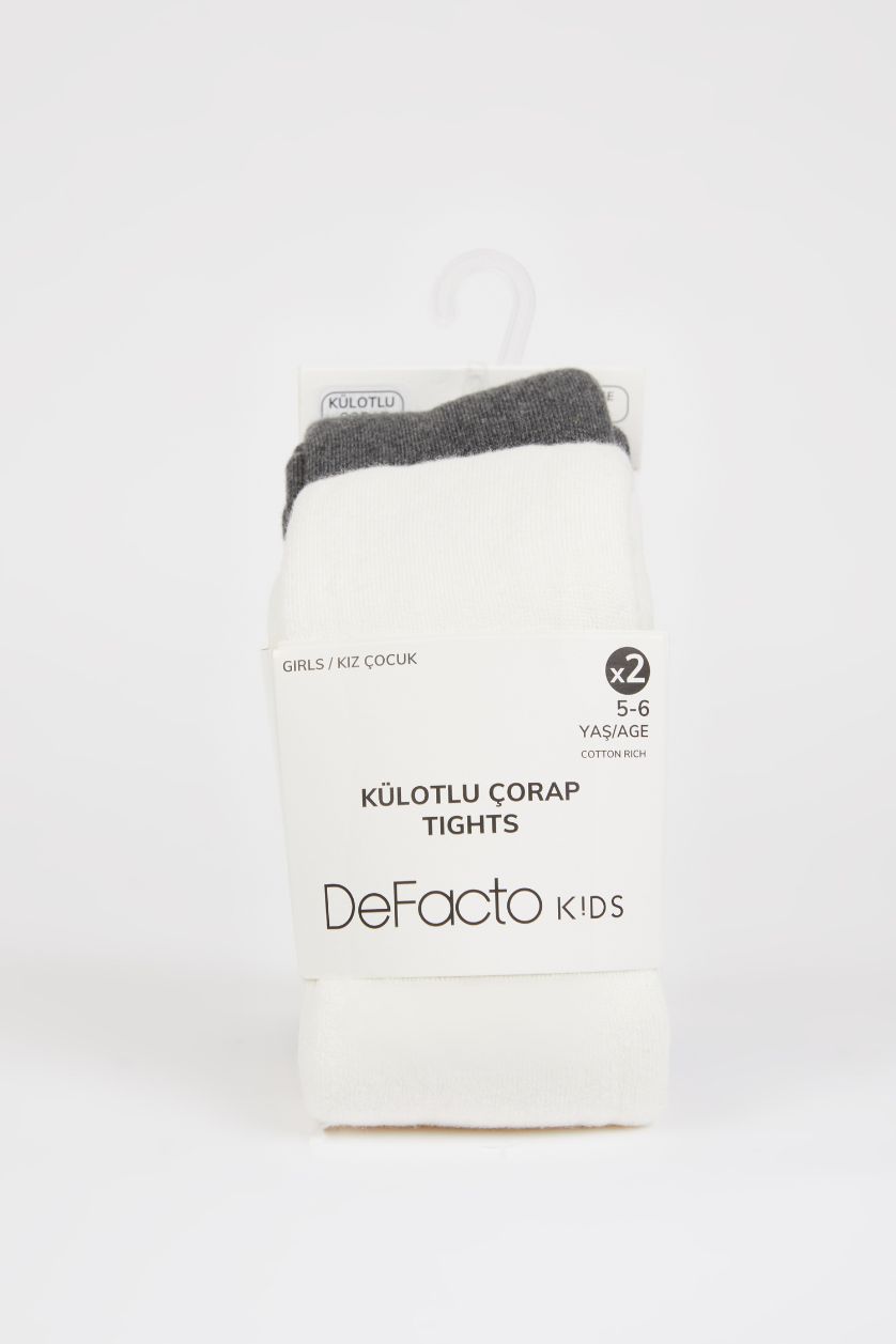 Girls & Teens Karma Girl 2 Piece Cotton Pantyhose Socks