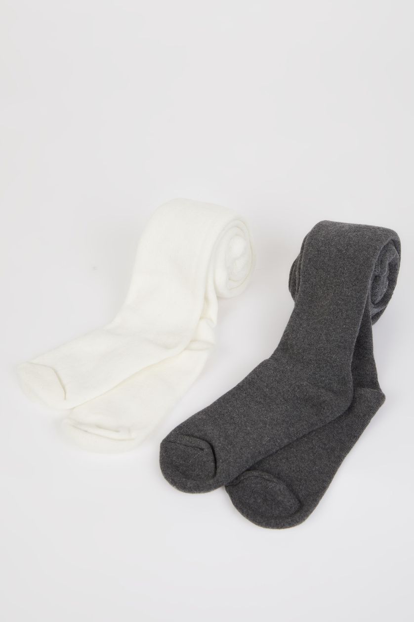 Girls & Teens Karma Girl 2 Piece Cotton Pantyhose Socks