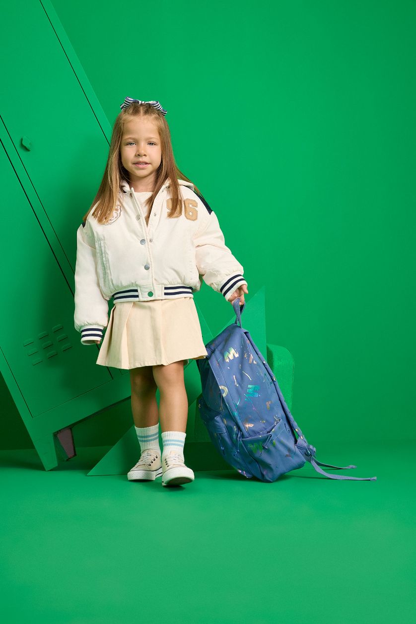 BÉBÉ FILLE Beige Jupe en gabardine pour bébé fille