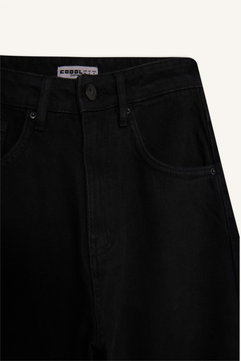 Әйелдерге қара Coool багги габардин Шалбар