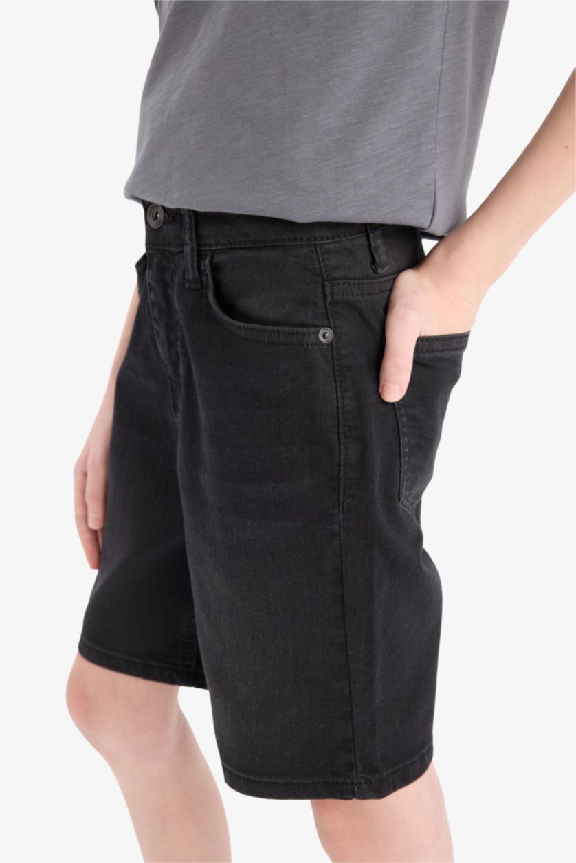 أولادي أسود شورت جينز اولادي أسود